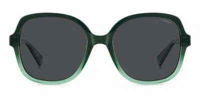 Polaroid Pld 4177/s/x Polarized 1ed/m9 Women's Sunglasses Green Size 55