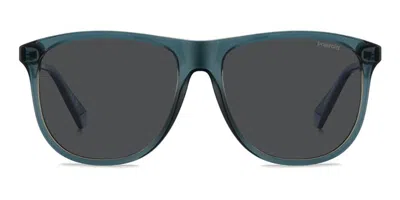 Polaroid Pld 4178/s Polarized Pjp/m9 Men's Sunglasses Blue Size 55 In Green