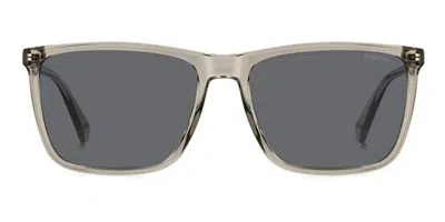 Polaroid Pld 4180/s Polarized 10a/m9 Occhiali Da Sole Marroni Per Uomo In Beige Brown