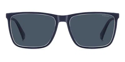 Polaroid Pld 4180/s Polarized Oxz/c3 Men's Sunglasses Blue Size 58