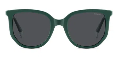 Polaroid Pld 4185/s/x Polarized 1ed/m9 Occhiali Da Sole Verdi Per Donna In Multi