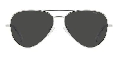 Polaroid Pld 4186/g/s/x Asian Fit Polarized 010/m9 Men's Sunglasses Grey Size 57 In Gray