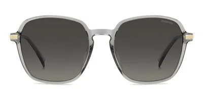 Polaroid Pld 4188/g/s/x Asian Fit Polarized Kb7/lb Women's Sunglasses Grey Size 55 In Brown