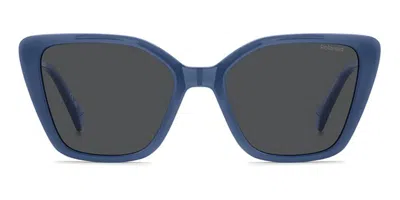 Polaroid Pld 4189/s Polarized Mvu/m9 Occhiali Da Sole Blu Per Donna In Blue