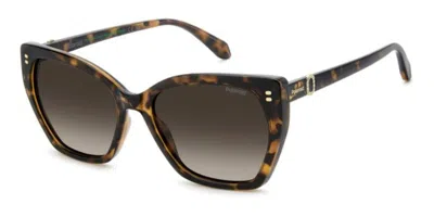 Polaroid Pld 4198/s/x Polarized 086/la Occhiali Da Sole Tartarugatishell Per Donna In Metallic