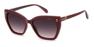 Polaroid Pld 4198/s/x Polarized 8cq/xw Occhiali Da Sole Rossi Per Donna In Red