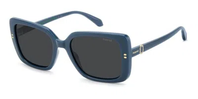 Polaroid Pld 4199/s/x Polarized Zi9/m9 Occhiali Da Sole Blu Per Donna In Gold