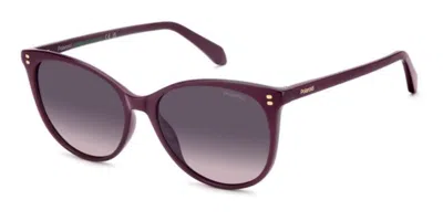 Polaroid Pld 4200/s/x Polarized B3v/xw Women's Sunglasses Purple Size 56 In Burgundy
