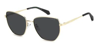 Polaroid Pld 4204/g/s/x Vestibilità Orientale Polarized 2f7/m9 Occhiali Da Sole Oro Per Donna In Gold