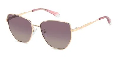Polaroid Pld 4204/g/s/x Vestibilità Orientale Polarized Ddb/jr Occhiali Da Sole Oro Per Donna In Gold