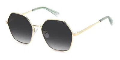 Polaroid Pld 4205/g/s/x Asian Fit Polarized J5g/wj Women's Sunglasses Gold Size 56