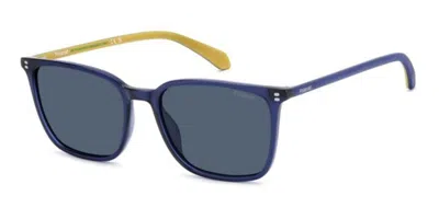 Polaroid Pld 4207/s/x Polarized Pjp/c3 Occhiali Da Sole Blu Per Uomo In Neutral
