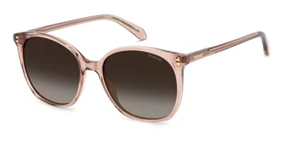 Polaroid Pld 4215/s/x Fwm/la Women's Sunglasses Brown Size 55