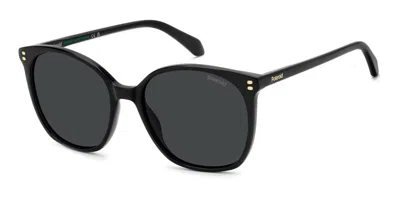 Polaroid Pld 4215/s/x Polarized 807/m9 Women's Sunglasses Black Size 55 In Pink