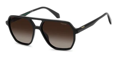 Polaroid Pld 4218/s 807/la Men's Sunglasses Black Size 56