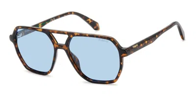 Polaroid Pld 4218/s Polarized 086/c3 Men's Sunglasses Tortoiseshell Size 56 In Brown