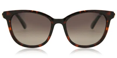 Polaroid Pld 5015/s Polarized Lly/94 Women's Sunglasses Tortoiseshell Size 55 In Brown