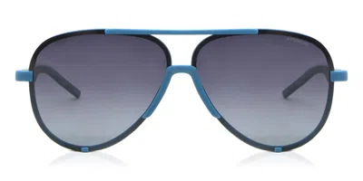 Polaroid Pld 6017/s Polarized Vwa/wj Men's Sunglasses Black Size 60 In Blue
