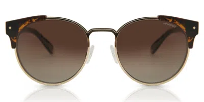 Polaroid Pld 6038/s/x Polarized 086/la Men's Sunglasses Tortoiseshell Size 56 In Brown