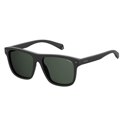Polaroid Pld 6041/s 807 M9 Unisex Rectangle Sunglasses In Black