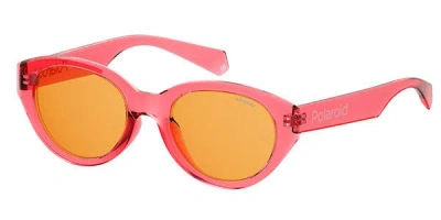 Polaroid Pld 6051/g/s Asian Fit Polarized 35j/he Women's Sunglasses Red Size 52 In Multi