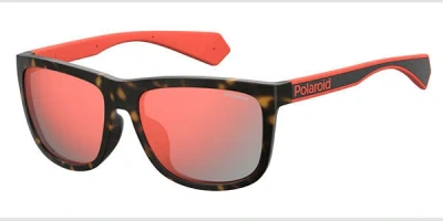 Polaroid Pld 6062/f/s Asian Fit Polarized 086/oz Men's Sunglasses Tortoiseshell Size 59 In Orange