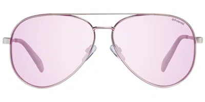 Polaroid Pld 6069/s/x Polarized S9e/0f Women's Sunglasses Gold Size 61 In Pink