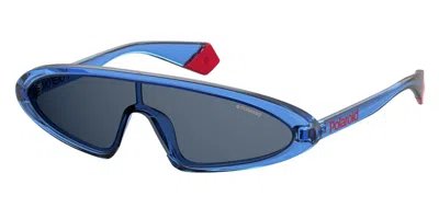 Polaroid Pld 6074/s Polarized Pjp/c3 Men's Sunglasses Blue Size 99