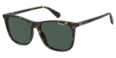 Polaroid Pld 6103/s/x 086/uc Men's Sunglasses Tortoiseshell Size 56 In Brown