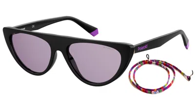 Polaroid Pld 6108/s Hk8/kl Women's Sunglasses Black Size 54