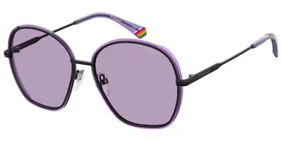 Polaroid Pld 6113/s B3v/kl Occhiali Da Sole Neri Per Donna In Multi