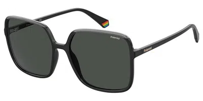 Polaroid Pld 6128/s 08a/m9 Occhiali Da Sole Neri Per Donna In Gray