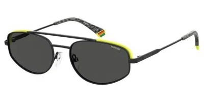 Polaroid Pld 6130/s Polarized 08a/m9 Occhiali Da Sole Neri Per Uomo In Gray