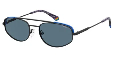 Polaroid Pld 6130/s Polarized Oy4/c3 Occhiali Da Sole Neri Per Uomo In Black