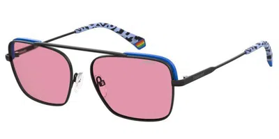 Polaroid Pld 6131/s Polarized 3h2/0f Occhiali Da Sole Neri Per Uomo In Black