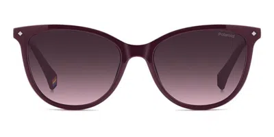 Polaroid Pld 6138/cs With Clip-on 0t7/xw Women's Glasses Purple Size 53 - Free Lenses - Blue Light Block Avai In Transparent