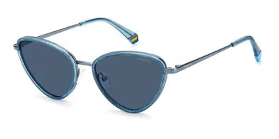 Polaroid Pld 6148/s/x Polarized Pjp/c3 Occhiali Da Sole Blu Per Donna In Green