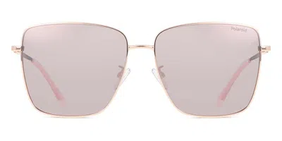 Polaroid Pld 6164/g/s Vestibilità Orientale Ddb/jq Occhiali Da Sole Oro Per Donna In Pink
