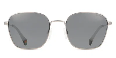 Polaroid Pld 6170/s Polarized 6lb/m9 Men's Sunglasses Grey Size 53 In Silver