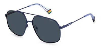 Polaroid Pld 6173/s Pjp/c3 Men's Sunglasses Blue Size 58