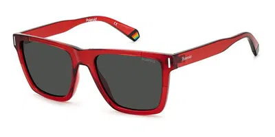 Polaroid Pld 6176/s C9a/m9 Men's Sunglasses Red Size 54