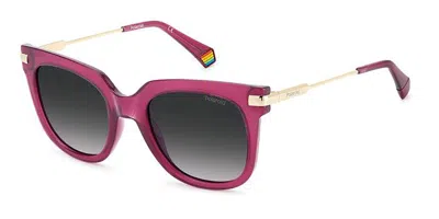 Polaroid Pld 6180/s Polarized B3v/wj Women's Sunglasses Purple Size 51