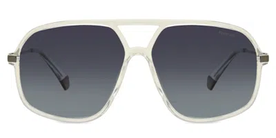 Polaroid Pld 6182/s Polarized 900/wj Men's Sunglasses Clear Size 59 In Transparent