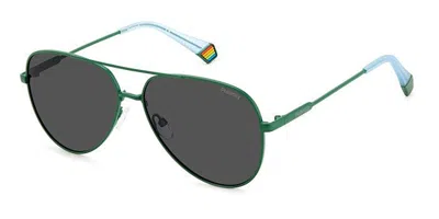 Polaroid Pld 6187/s Polarized 1ed/m9 Men's Sunglasses Green Size 60