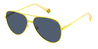 Polaroid Pld 6187/s Polarized 40g/c3 Men's Sunglasses Yellow Size 60