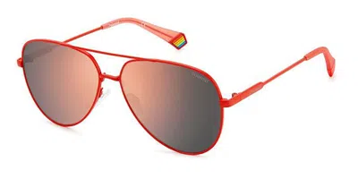 Polaroid Pld 6187/s Polarized C9a/jq Men's Sunglasses Red Size 60