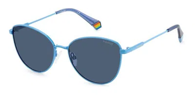 Polaroid Pld 6188/s Mvu/c3 Women's Sunglasses Blue Size 55