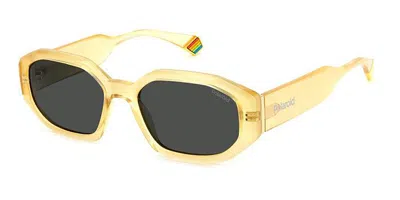 Polaroid Pld 6189/s 40g/m9 Women's Sunglasses Yellow Size 55
