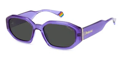 Polaroid Pld 6189/s 789/m9 Women's Sunglasses Purple Size 55