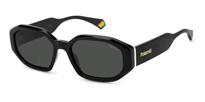 Polaroid Pld 6189/s 807/m9 Women's Sunglasses Black Size 55